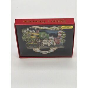 Nations Treasures Charleston SC Genuine Solid Brass Montage Ornament
